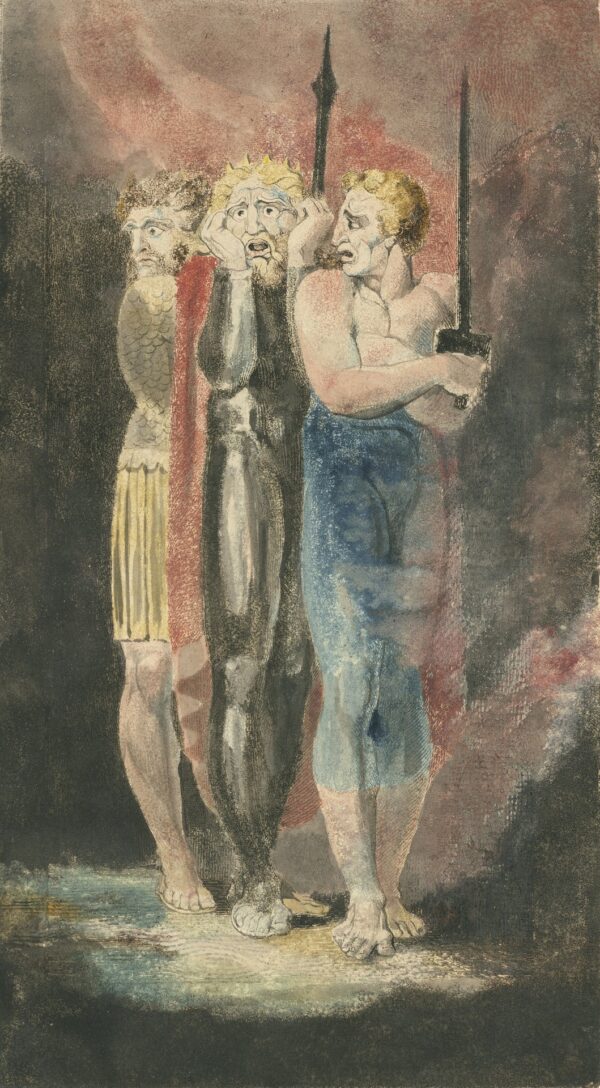 The Accusers of Theft, Adultery, Murder (War) - by William Blake