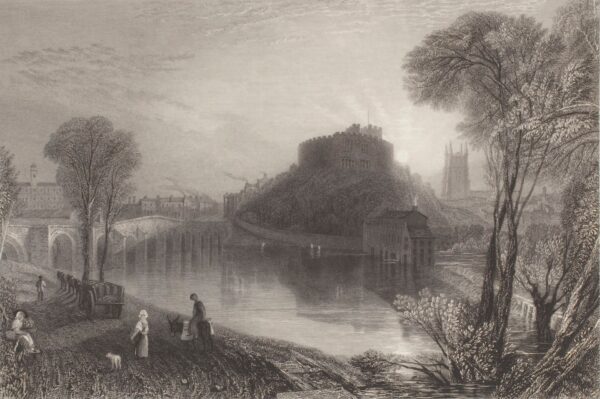 Tamworth Castle, Staffordshire - by J. M. W. Turner