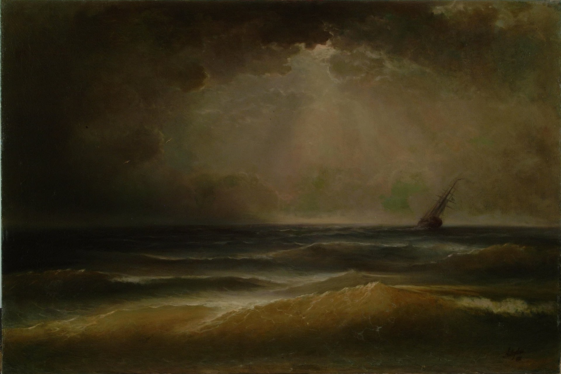 Storm - by Ivan Aivazovsky
