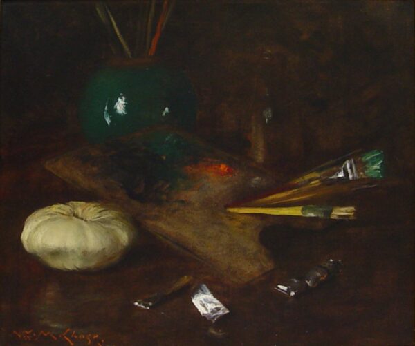 Still Life, My Palette - by William Merritt Chase