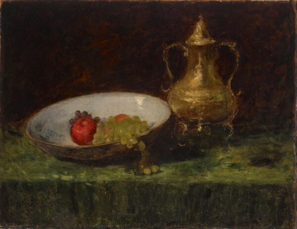 Still Life (Fruit and Copper Pot) - by William Merritt Chase