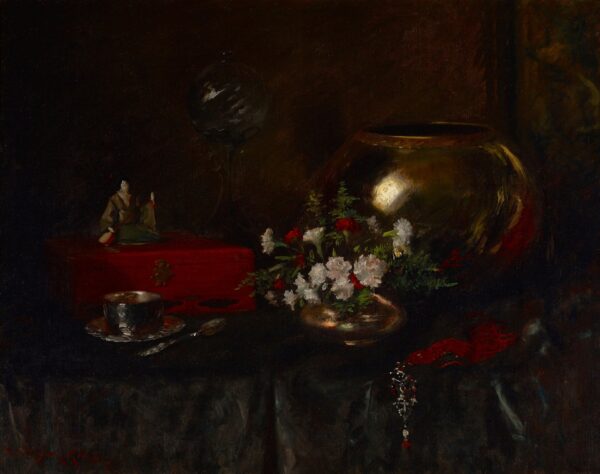 Still Life (Brass Bowl) - by William Merritt Chase