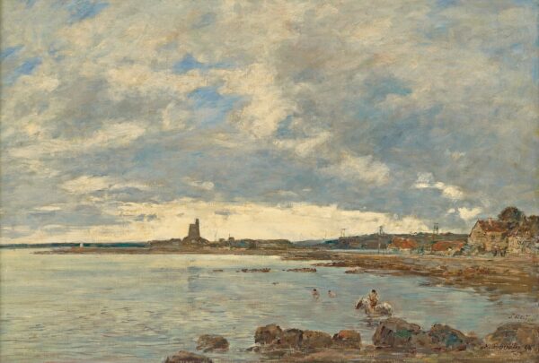 St. Vaast-la-Hougue - by Eugène Boudin