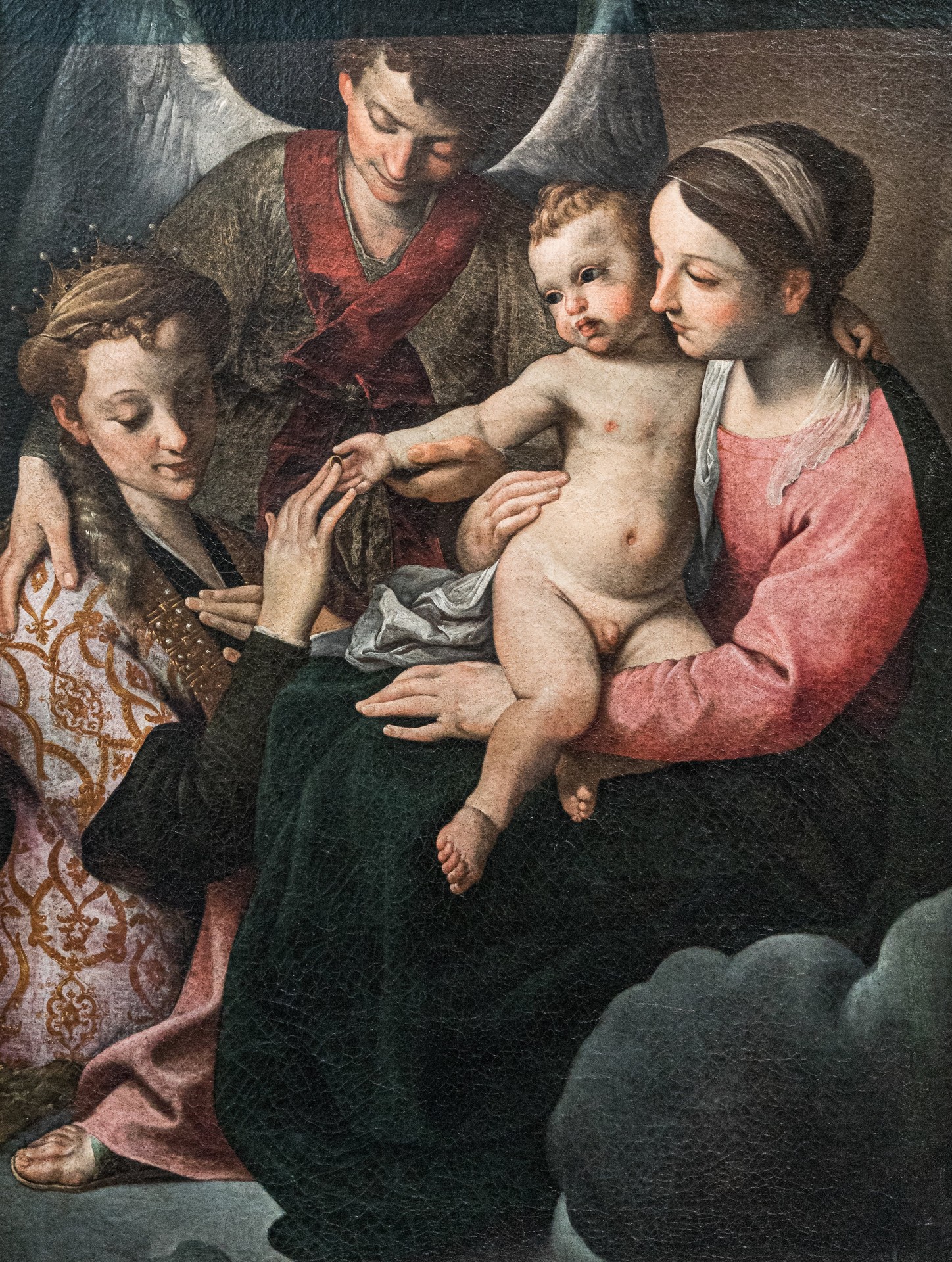 Sposalizio mistico di santa Caterina - by Annibale Carracci