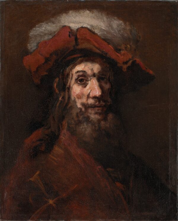 Sketch for The Knight with the Falcon, known as "The Crusader" - by Rembrandt