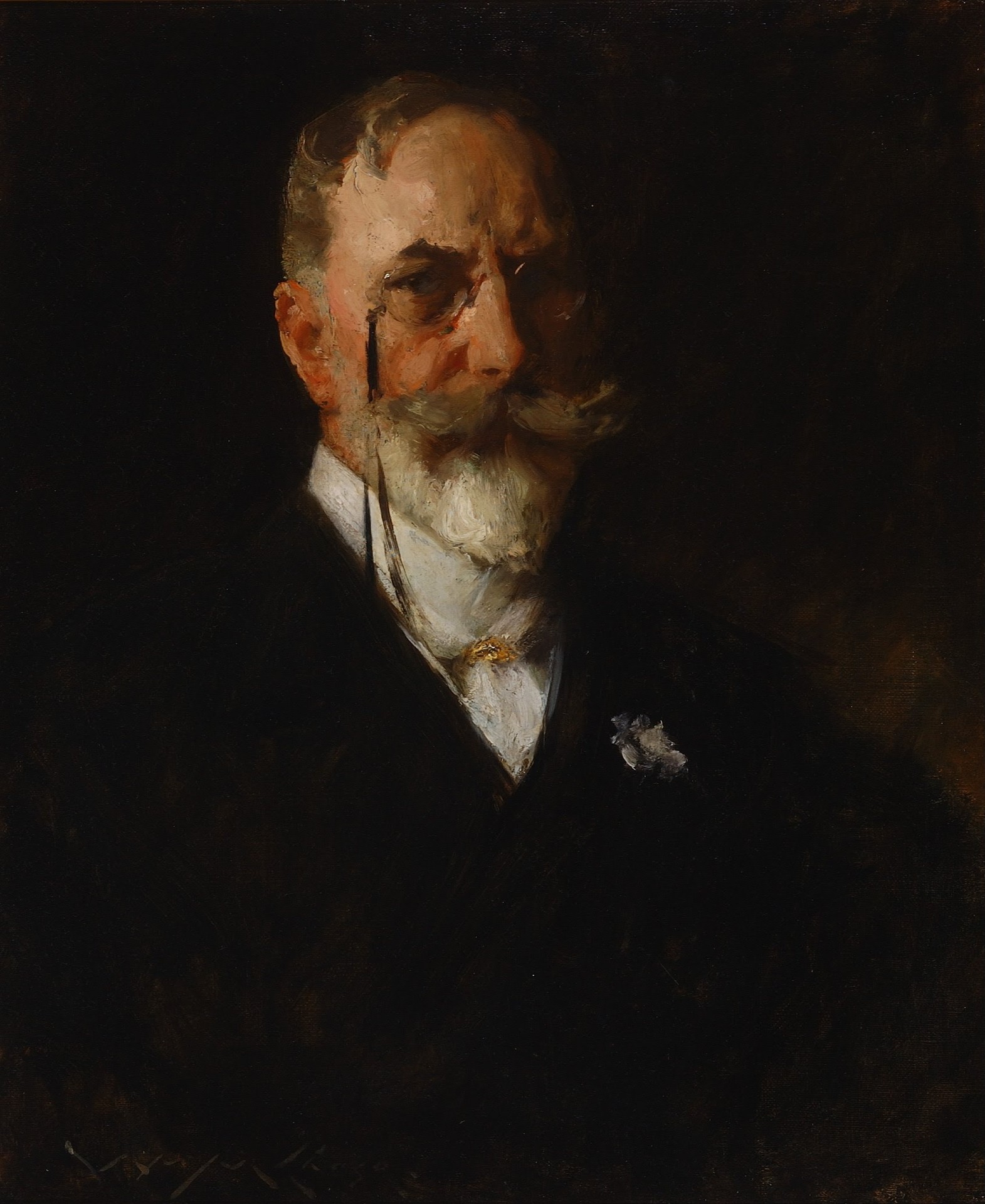 Self-Portrait circa 1912 - by William Merritt Chase