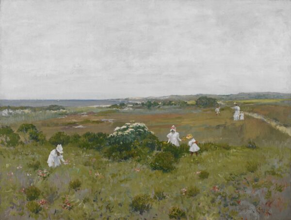 Seaside Flowers - by William Merritt Chase