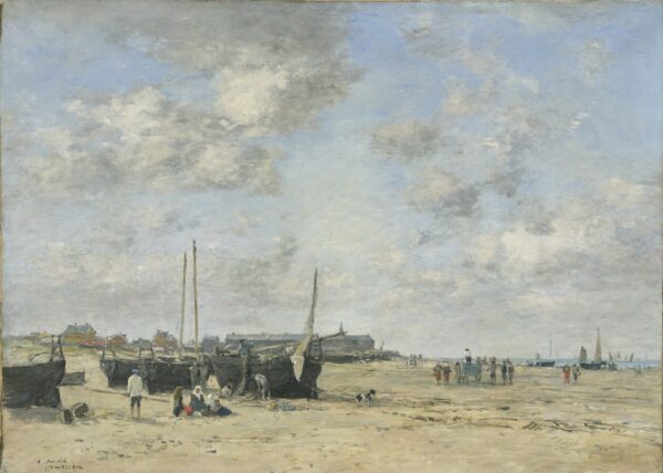 Seashore of Berck - by Eugène Boudin