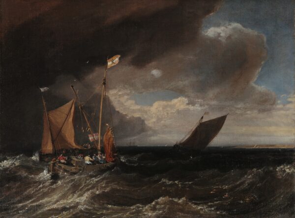 Seascape with a Squall Coming Up - by J. M. W. Turner