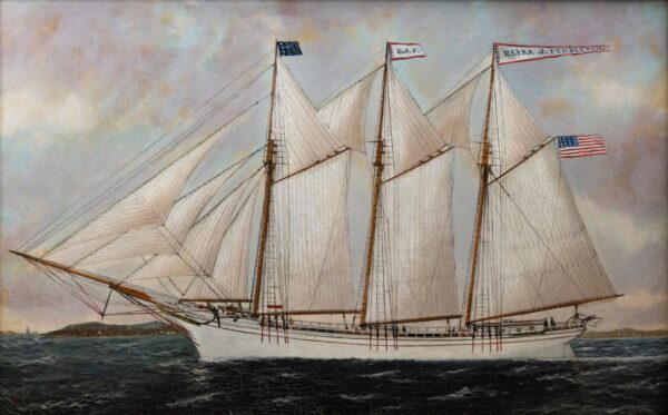 Schooner ELIZA J. PENDLETON - by William Pierce Stubbs