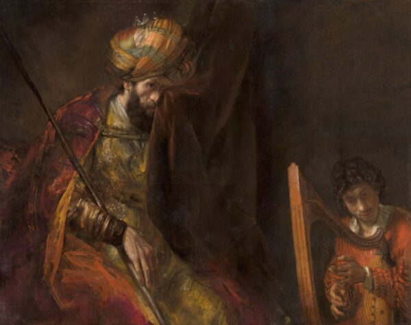 Saul and David - by Rembrandt