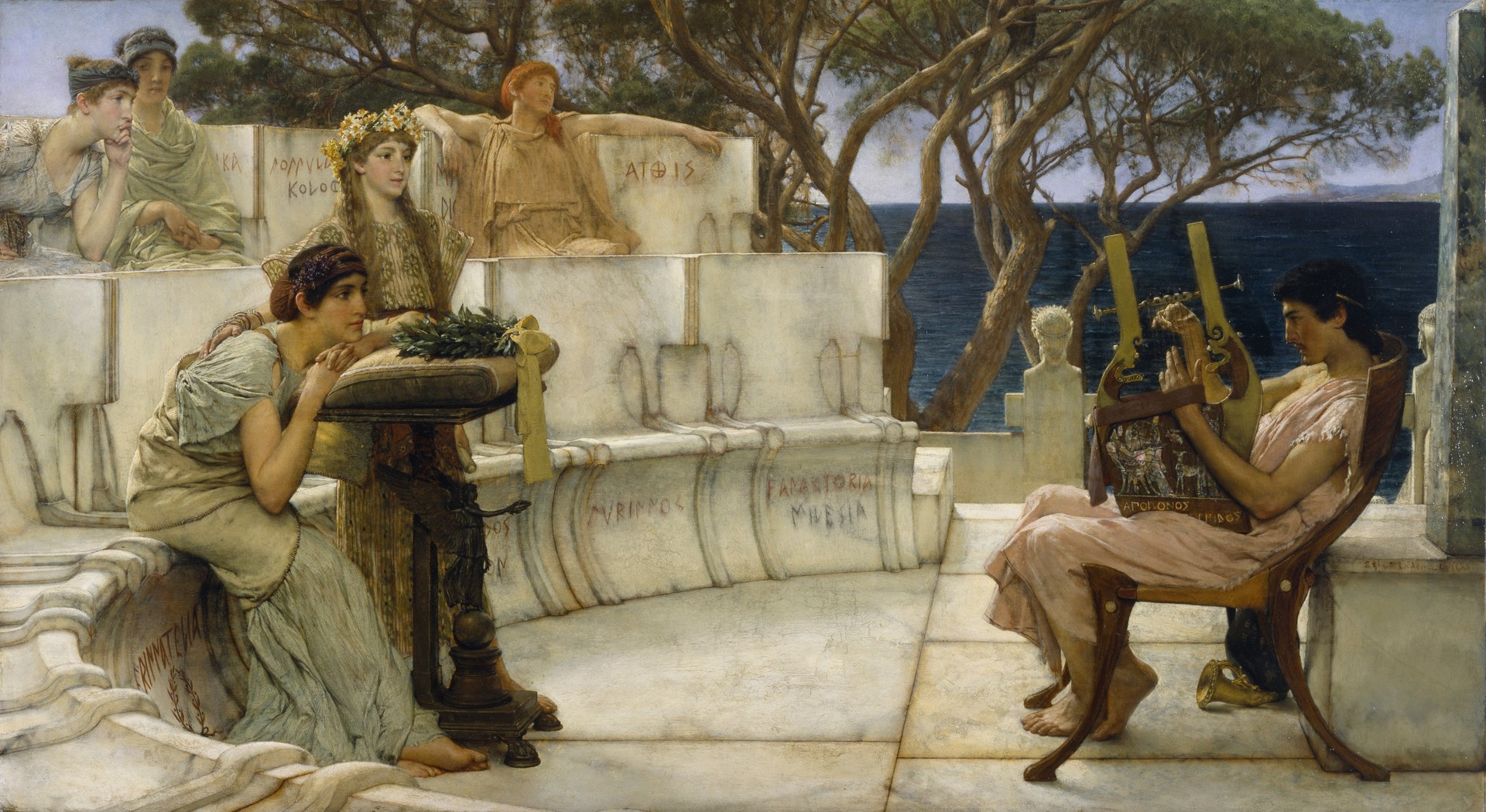 Sappho and Alcaeus - by Lawrence Alma-Tadema