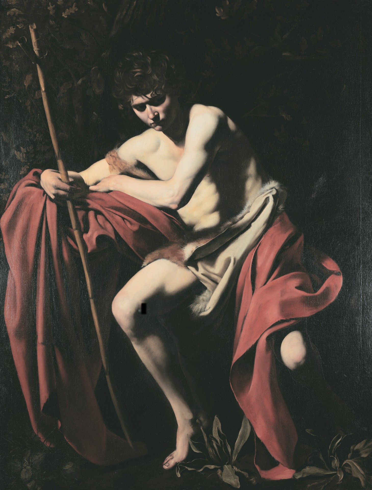 Saint John the Baptist in the Wilderness - by Caravaggio