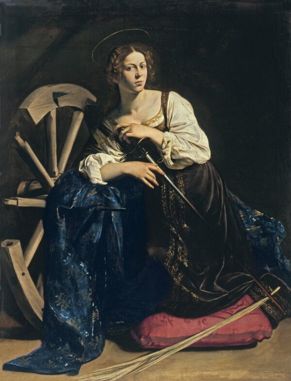 Saint Catherine of Alexandria - by Caravaggio