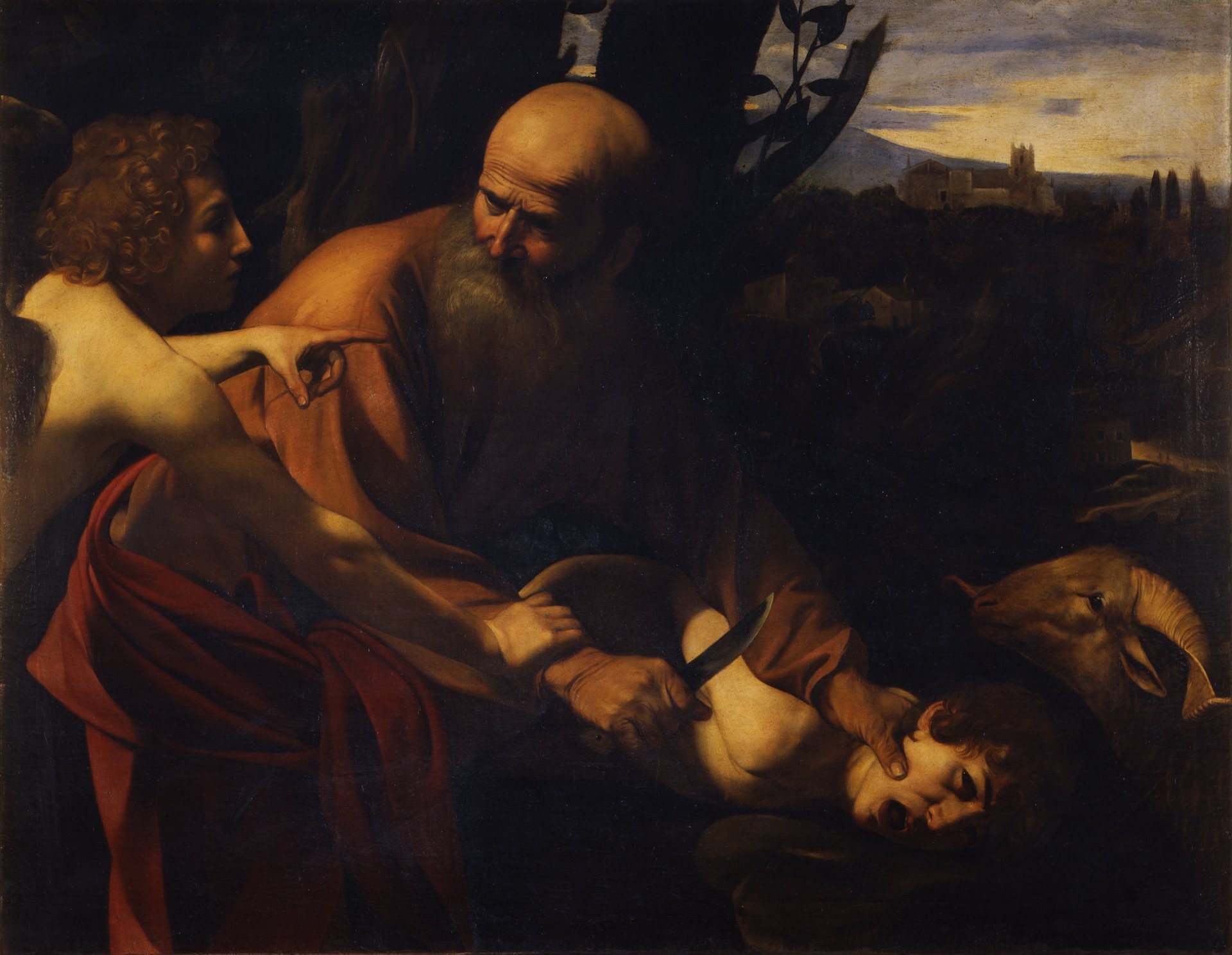 Sacrifice of Isaac - by Caravaggio