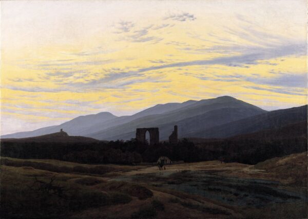 Ruin of Eldena in the Giant Mountains - by Caspar David Friedrich