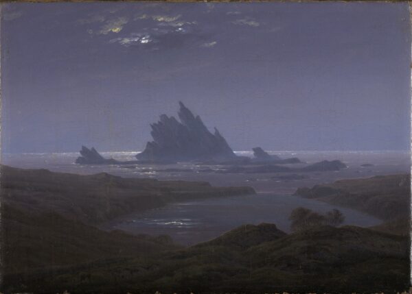 Rocky Reef on the Seashore - by Caspar David Friedrich