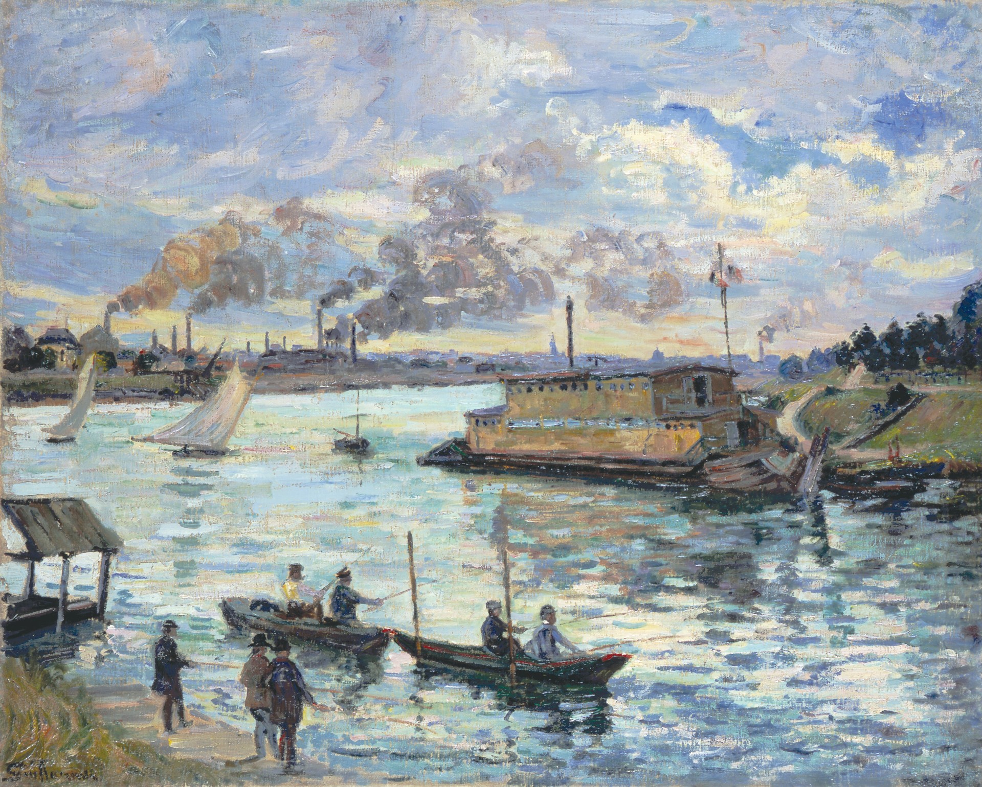 River Scene - by Armand Guillaumin