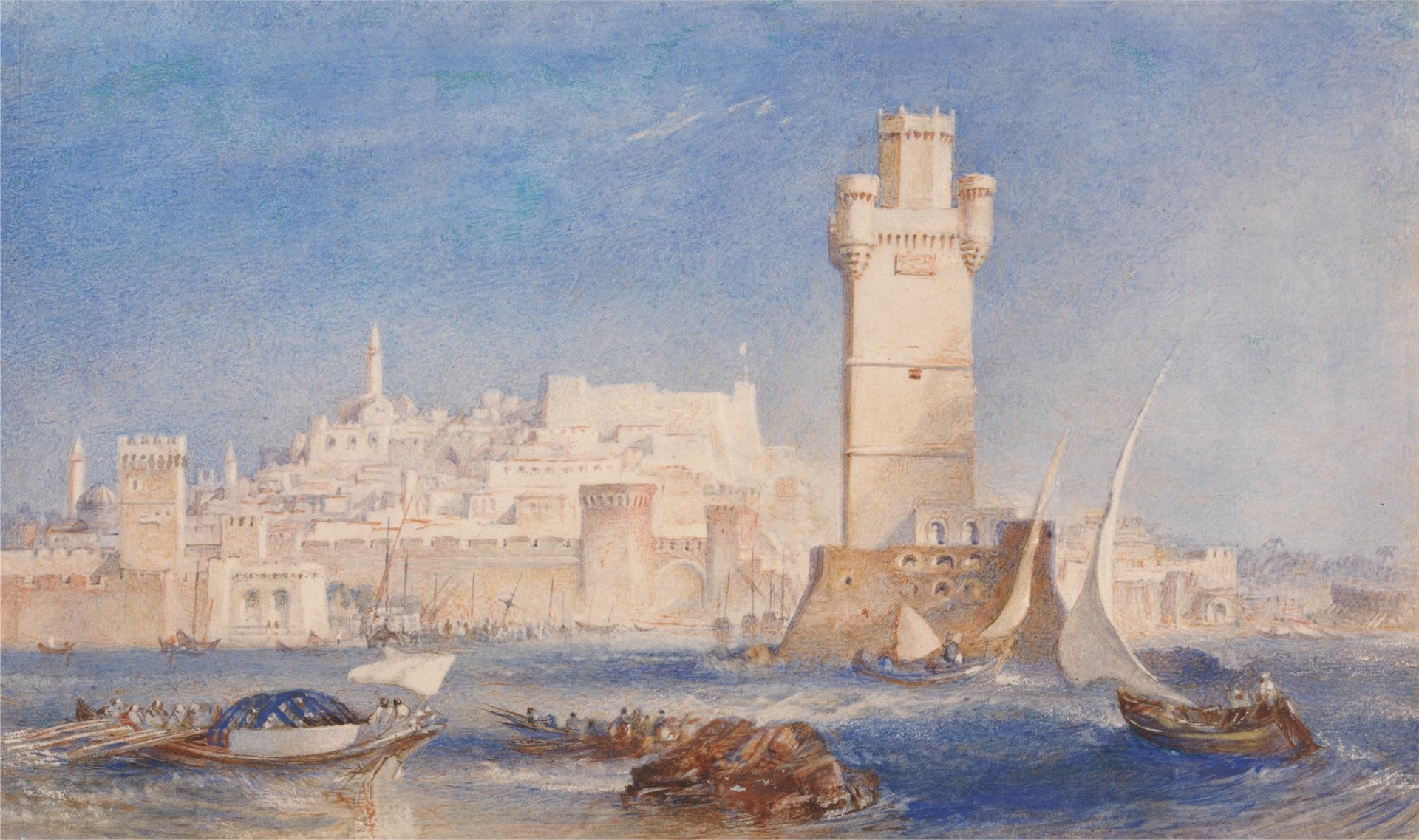 Rhodes - by J. M. W. Turner