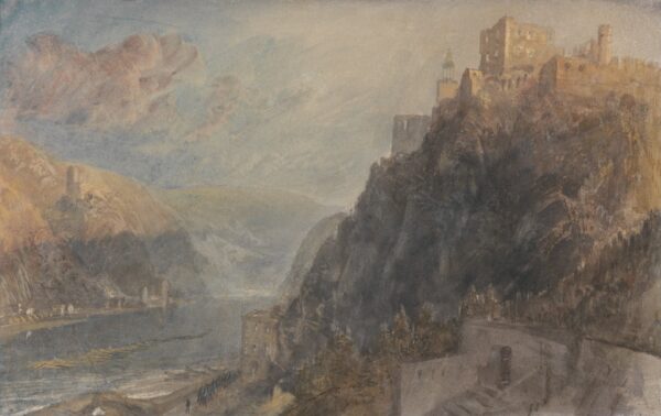 Rheinfels Looking to Katz and Gourhausen - by J. M. W. Turner