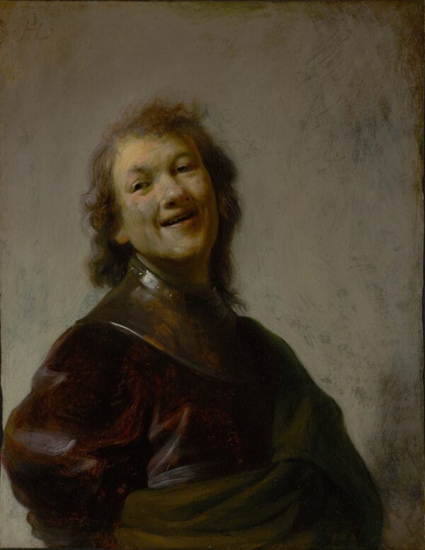 Rembrandt Laughing - by Rembrandt