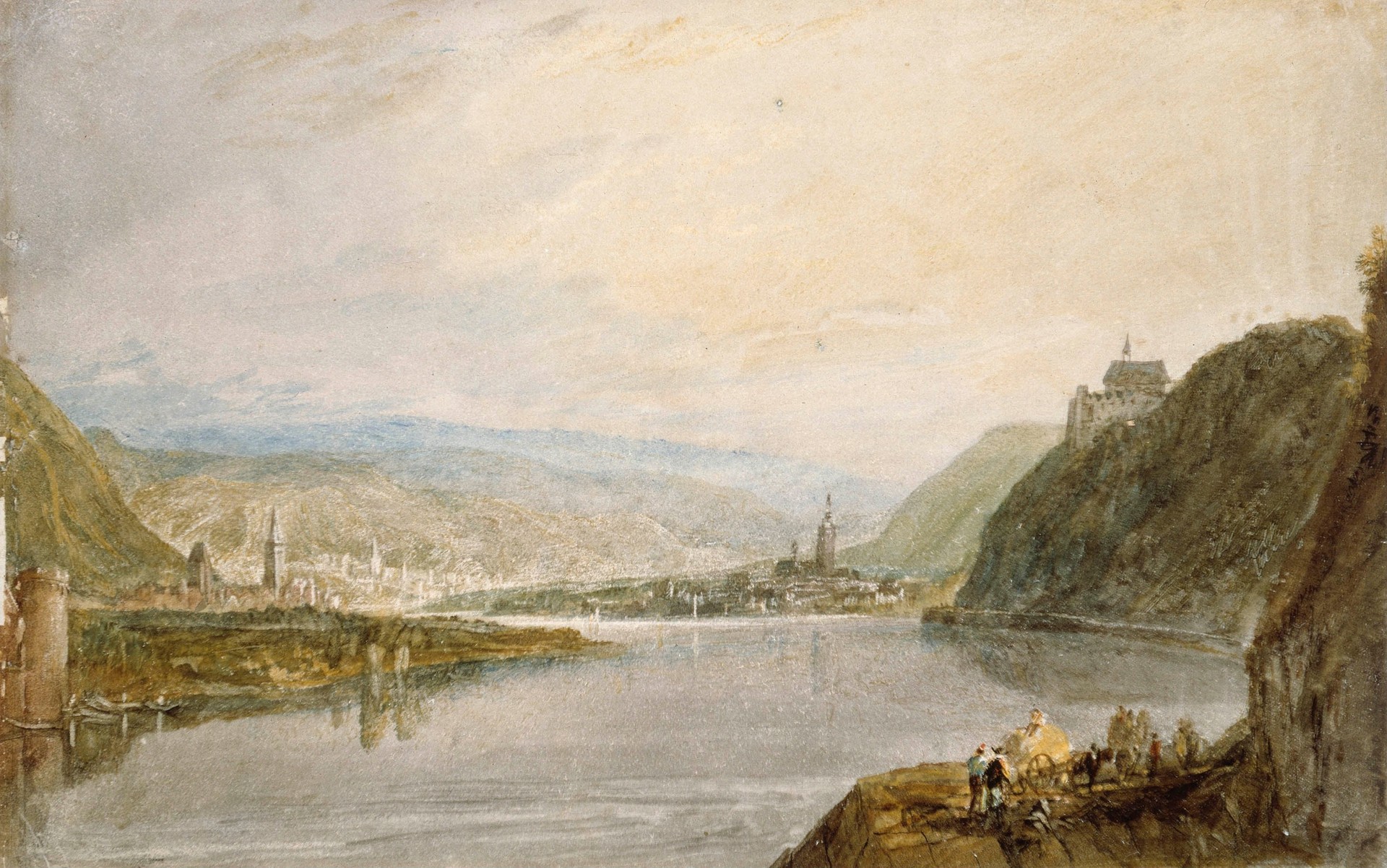 Remagen, Erpel and Linz - by J. M. W. Turner