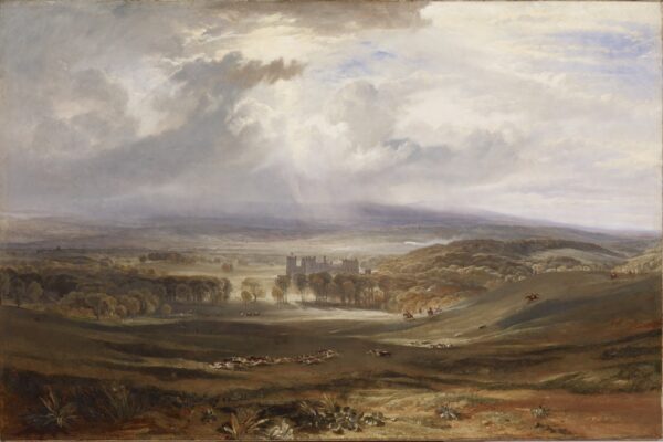Raby Castle, the Seat of the Earl of Darlington - by J. M. W. Turner