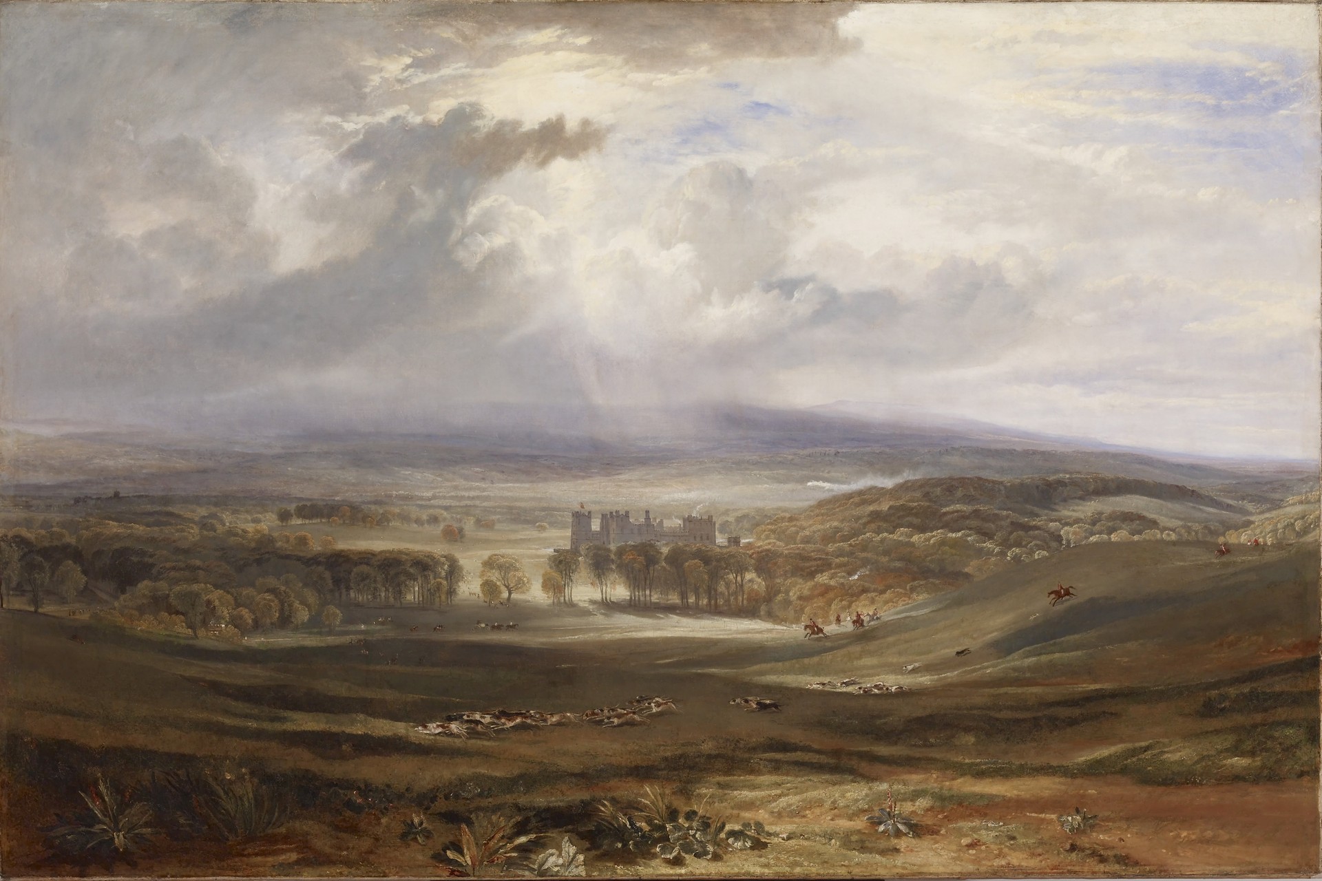 Raby Castle, the Seat of the Earl of Darlington - by J. M. W. Turner