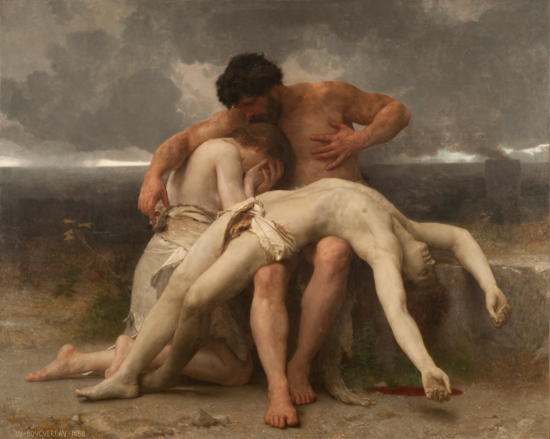 Premier deuil (El primer duelo) - by William-Adolphe Bouguereau