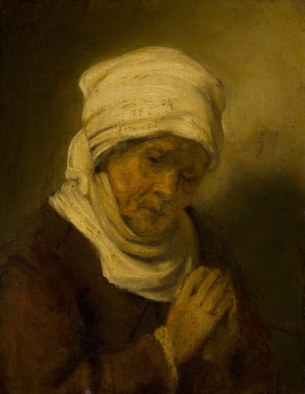 Praying Woman - by Rembrandt