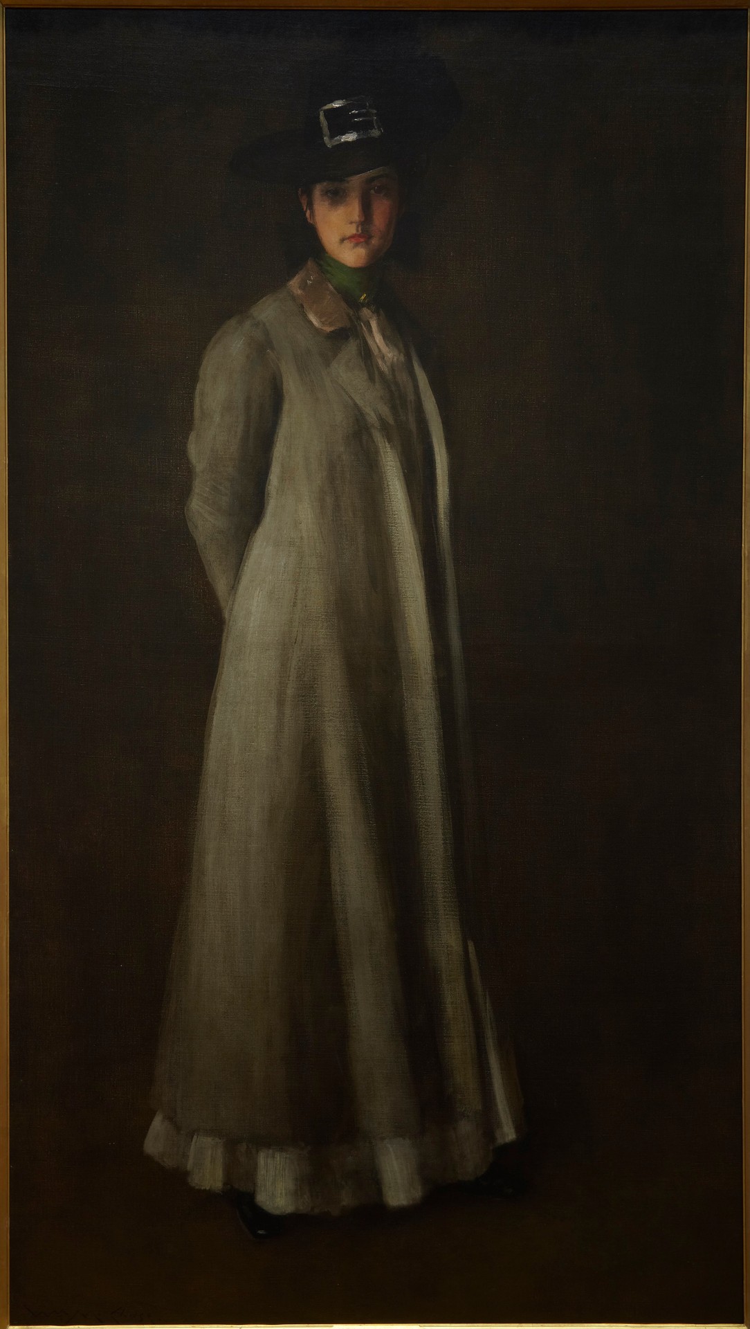 Portrait of Miss D. - by William Merritt Chase