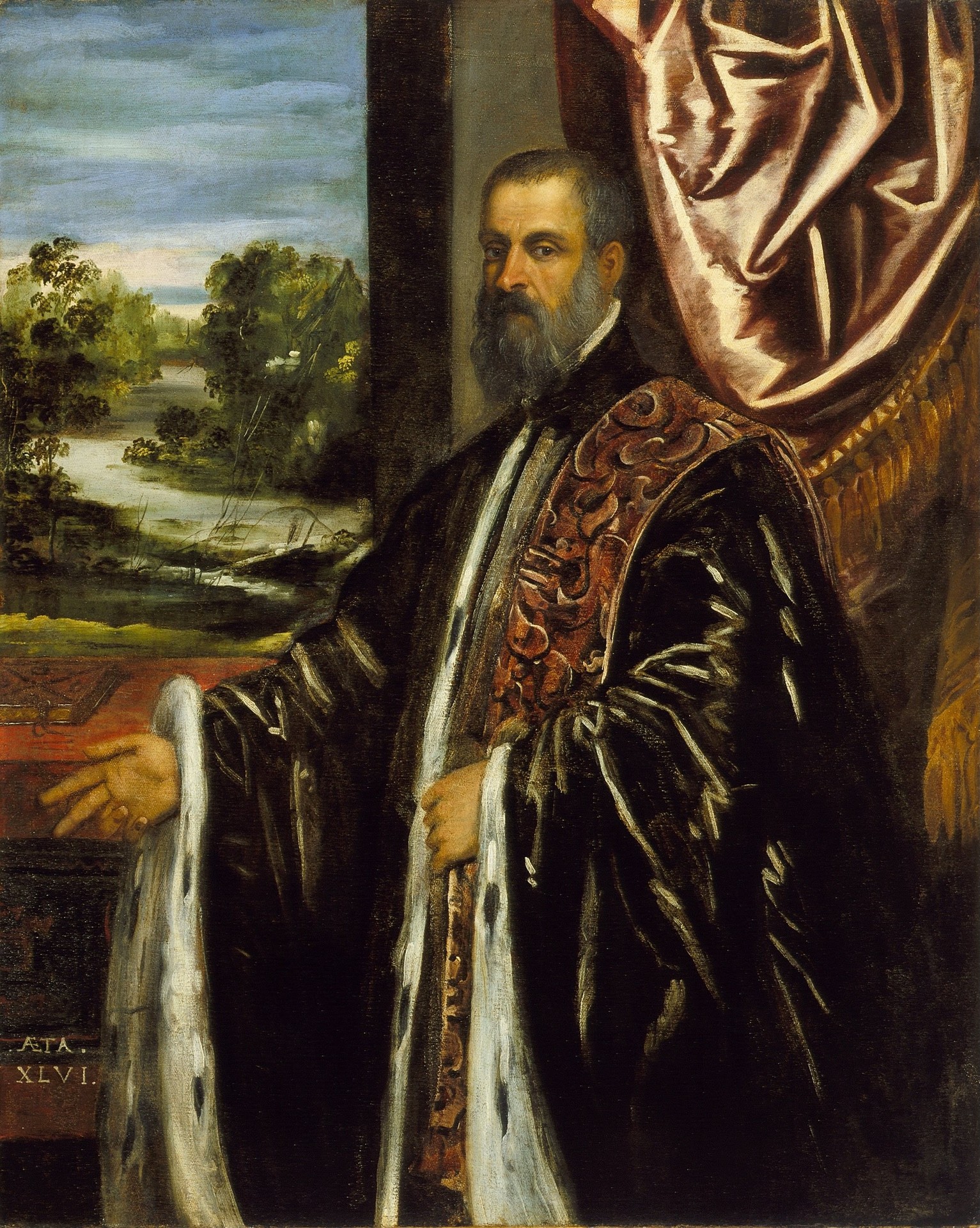 Portrait of Marino Grimani - by Tintoretto