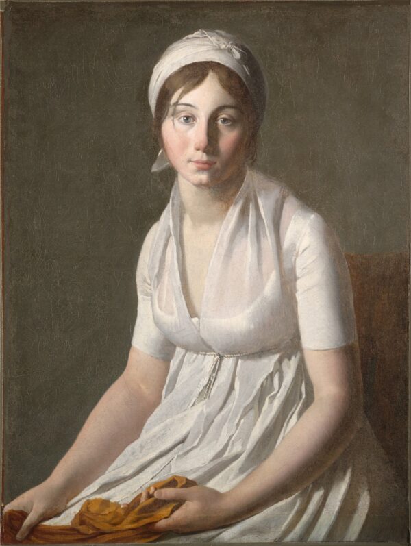 Portrait of a Young Woman - by Jacques-Louis David
