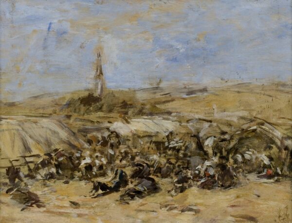 Pardon of Ste-Anne-La-Palud - by Eugène Boudin