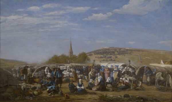 Pardon de Sainte-Anne-La-Palud - by Eugène Boudin