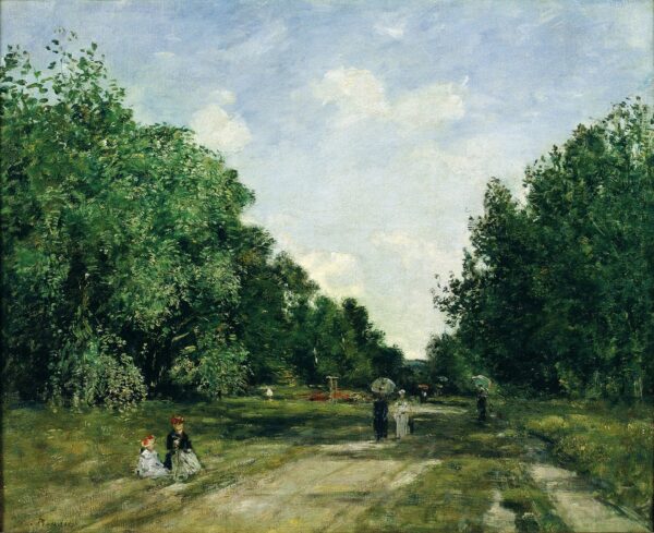 Parc Cordier in Trouville - by Eugène Boudin