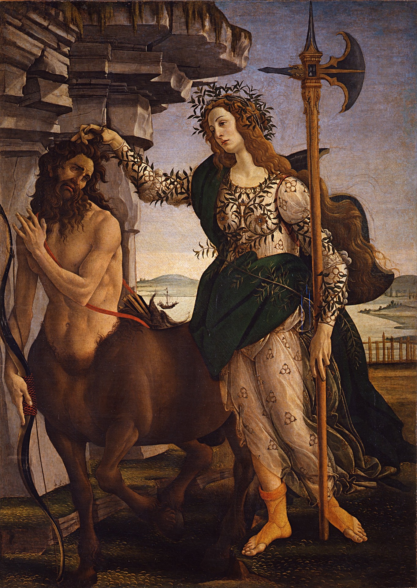 Pallas and the Centaur - by Sandro Botticelli