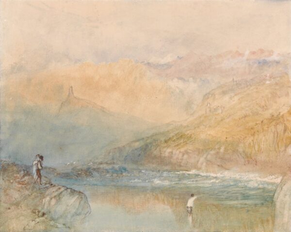 On the Mosell, Near Traben Trarbach - by J. M. W. Turner