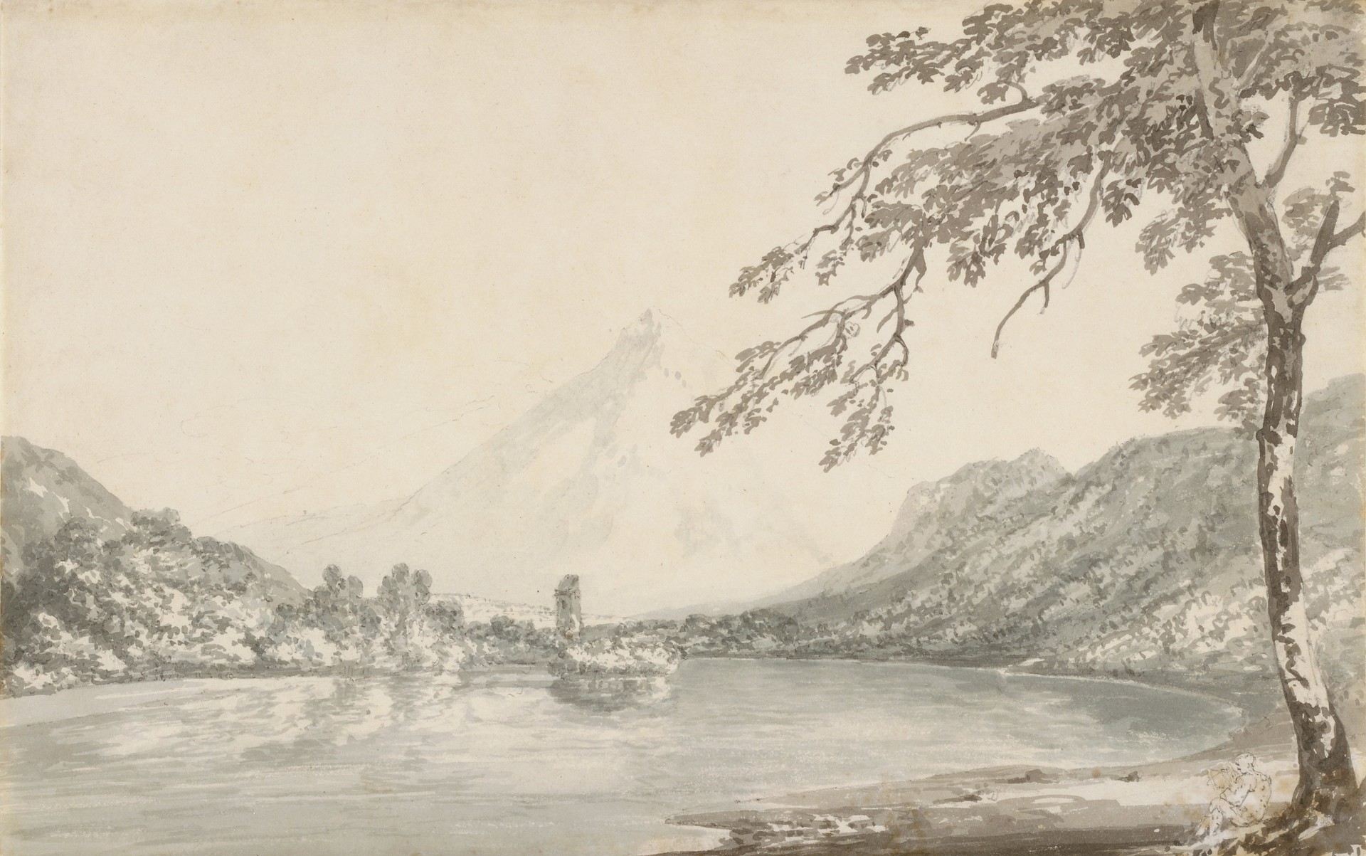 On the Aar between Unterseen and Lake of Brienz - by J. M. W. Turner
