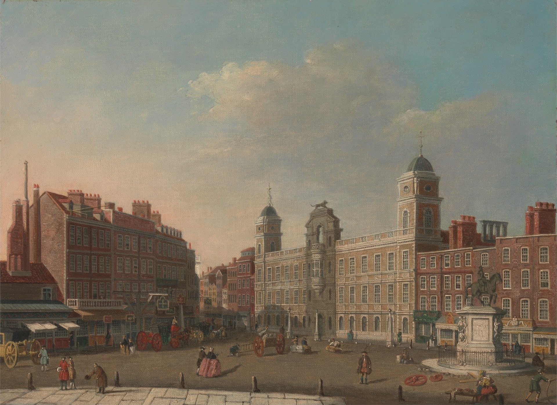 Northumberland House, London - by Canaletto