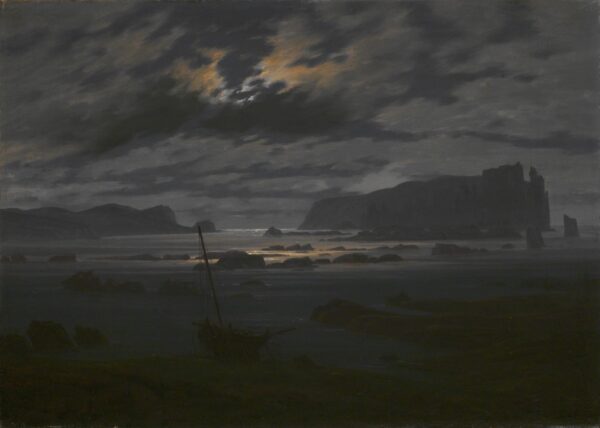 Northern Sea in the Moonlight - by Caspar David Friedrich