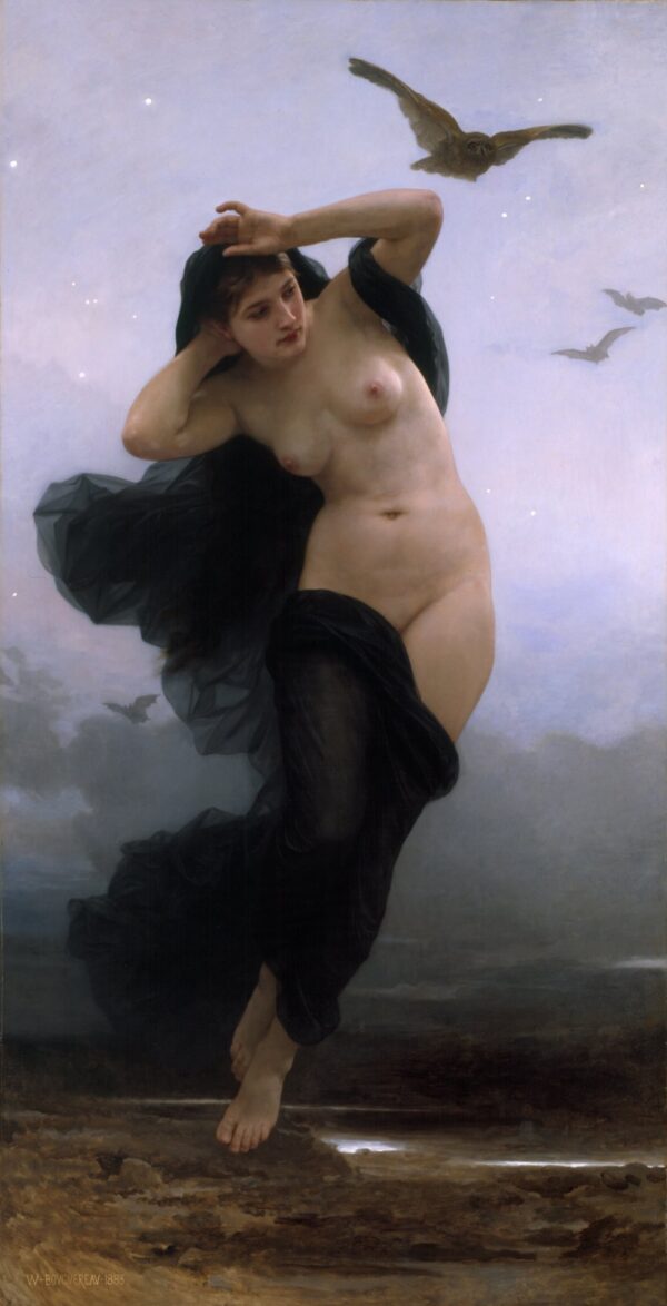 Night (La Nuit) - by William-Adolphe Bouguereau