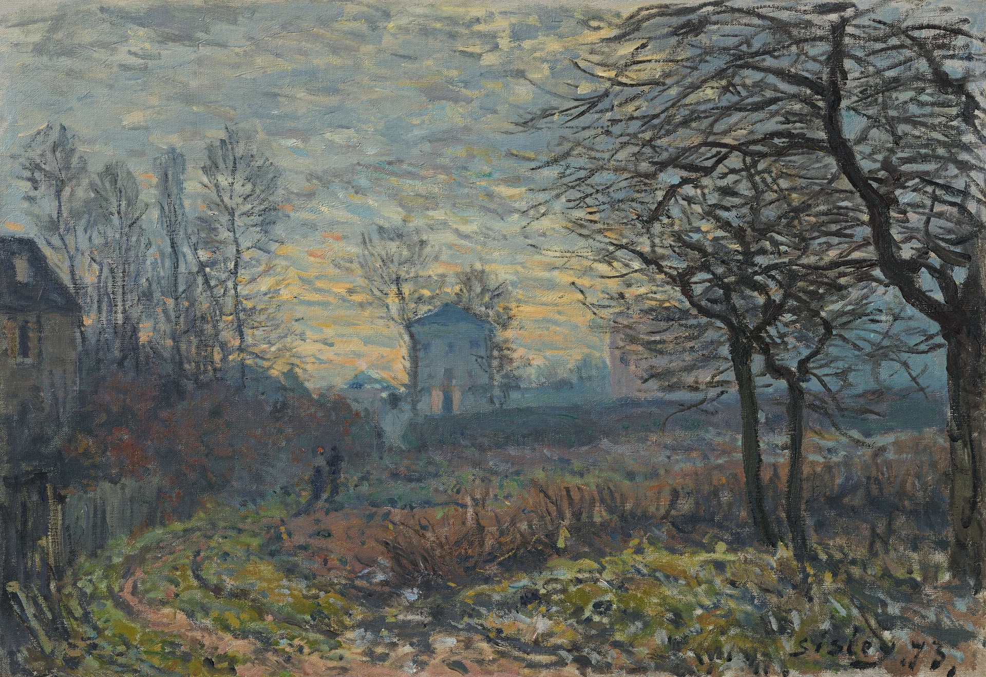Near Louveciennes - by Alfred Sisley