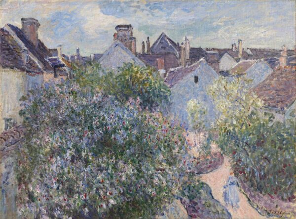 My House at Moret - by Alfred Sisley