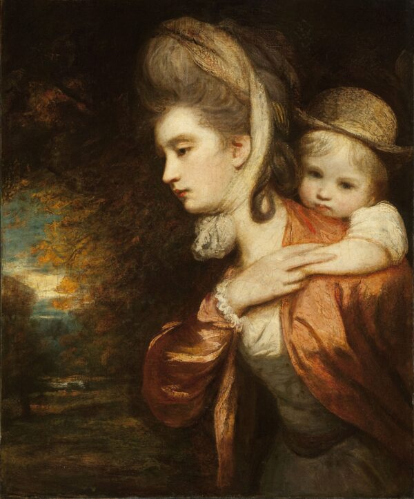 Mrs. Stephen Payne-Gallwey and Her Son Charles - by Joshua Reynolds