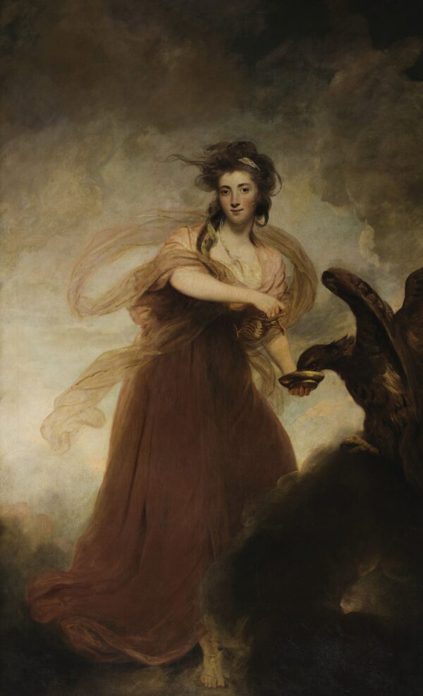 Mrs Musters as Hebe - by Joshua Reynolds