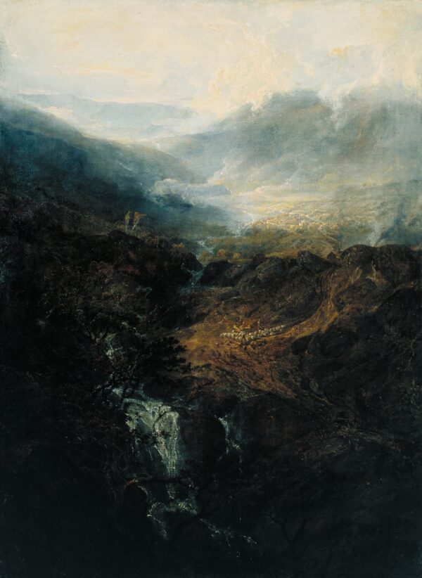 Morning amongst the Coniston Fells, Cumberland - by J. M. W. Turner