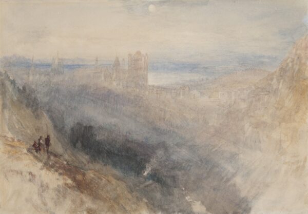Moon over Lausanne - by J. M. W. Turner
