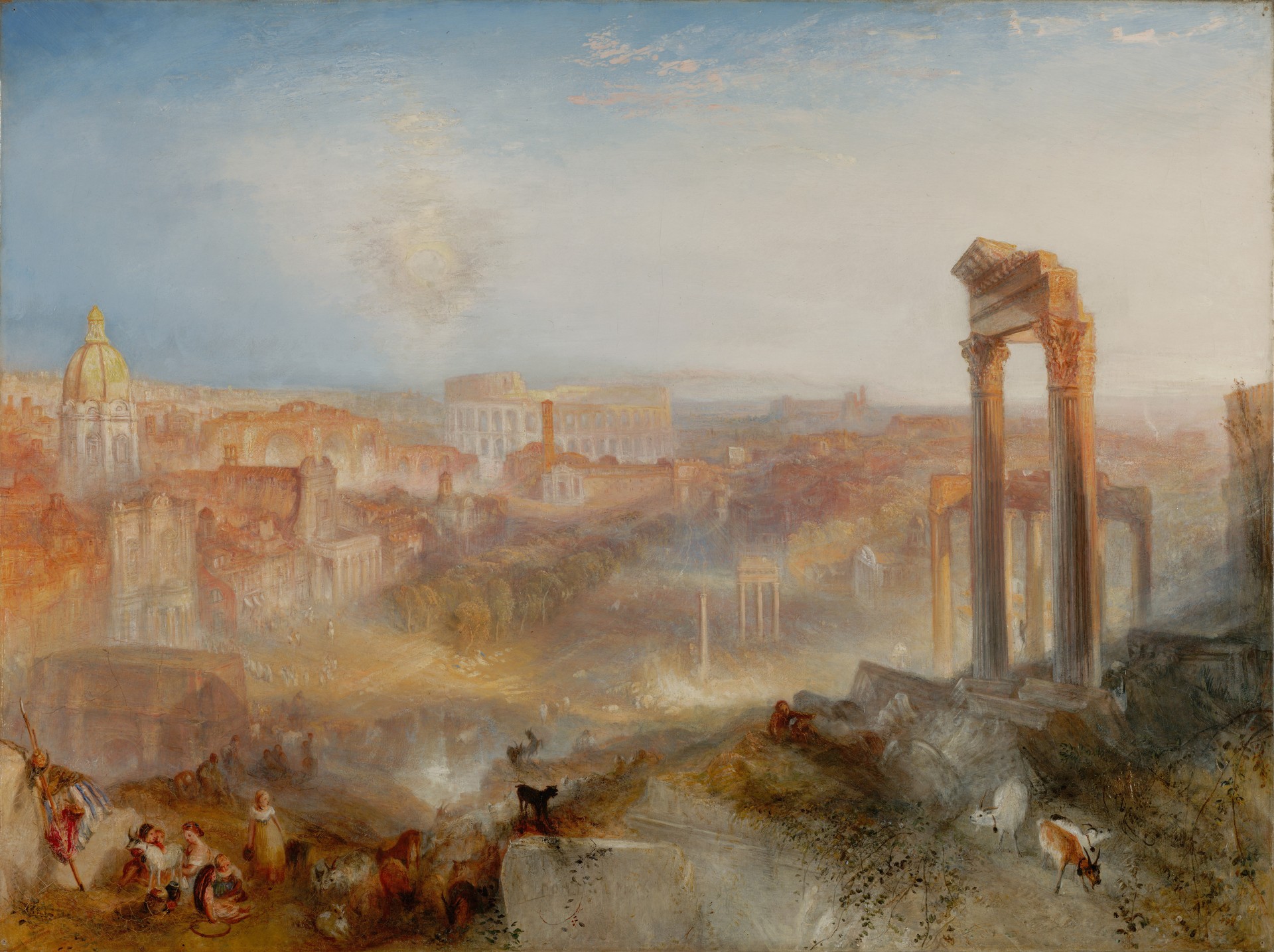 Modern Rome - Campo Vaccino - by J. M. W. Turner