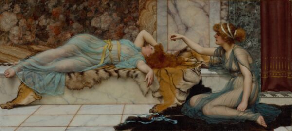Mischief and Repose - by John William Godward
